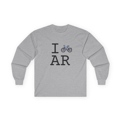 "I Bicycle Arkansas" Long Sleeve Shirt