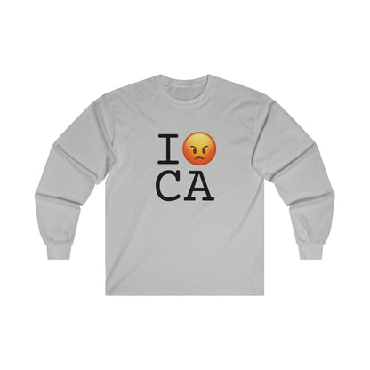 "I'm Angry about California" Long Sleeve Shirt