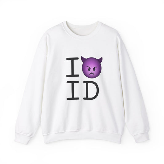 "I'm an Angry Devil about Idaho" Sweatshirt