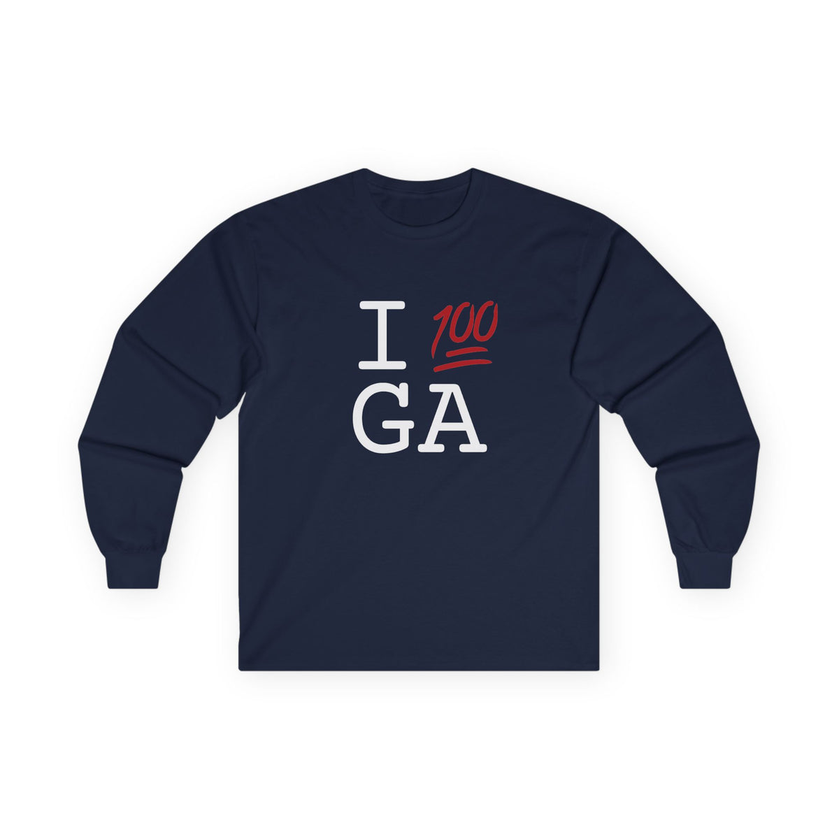 "I Keep it 100 in Georgia" Long Sleeve Shirt