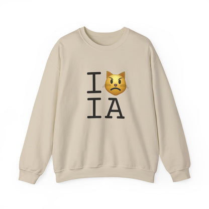 "I'm a Pouting Cat about Iowa" Sweatshirt