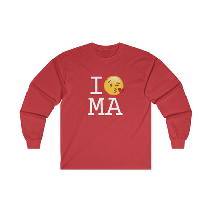 "I Blow a Kiss at Massachusetts" Long Sleeve Shirt