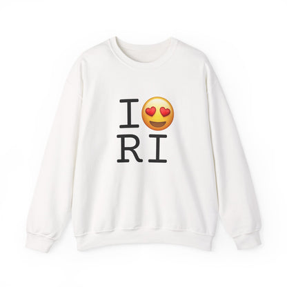 "I have Heart Eyes for Rhode Island" Sweatshirt