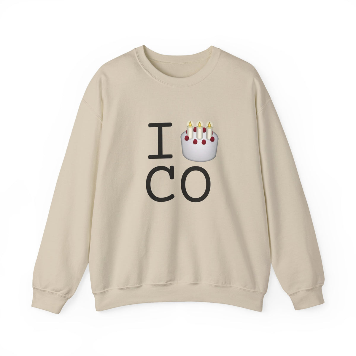 "I Birthday Cake Colorado" Sweatshirt