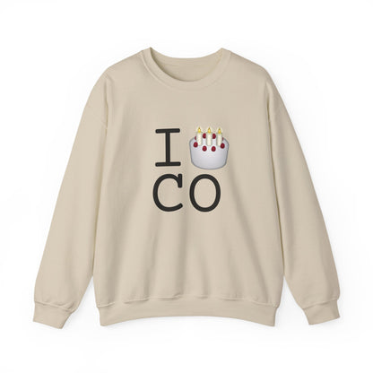 "I Birthday Cake Colorado" Sweatshirt