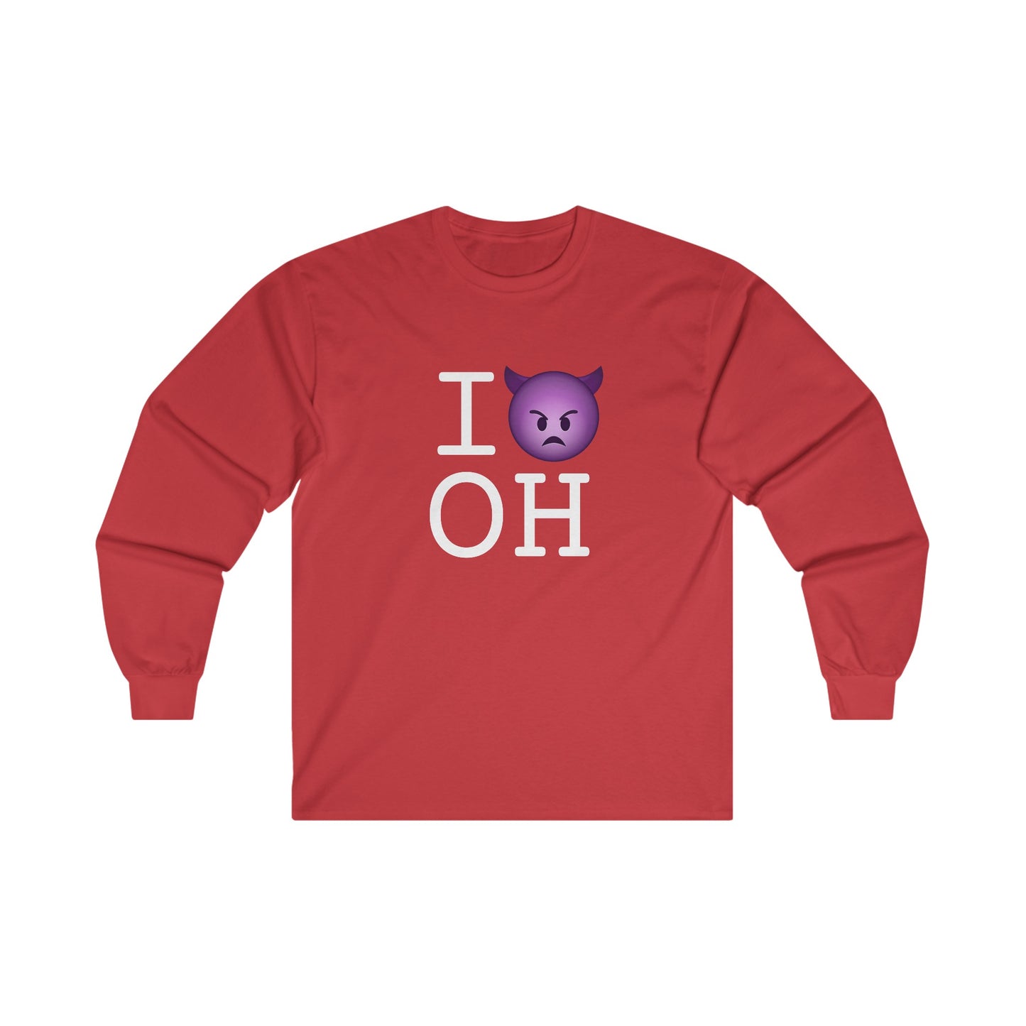 "I'm an Angry Devil about Ohio" Long Sleeve Shirt