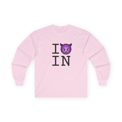 "I'm an Angry Devil about Indiana" Long Sleeve Shirt