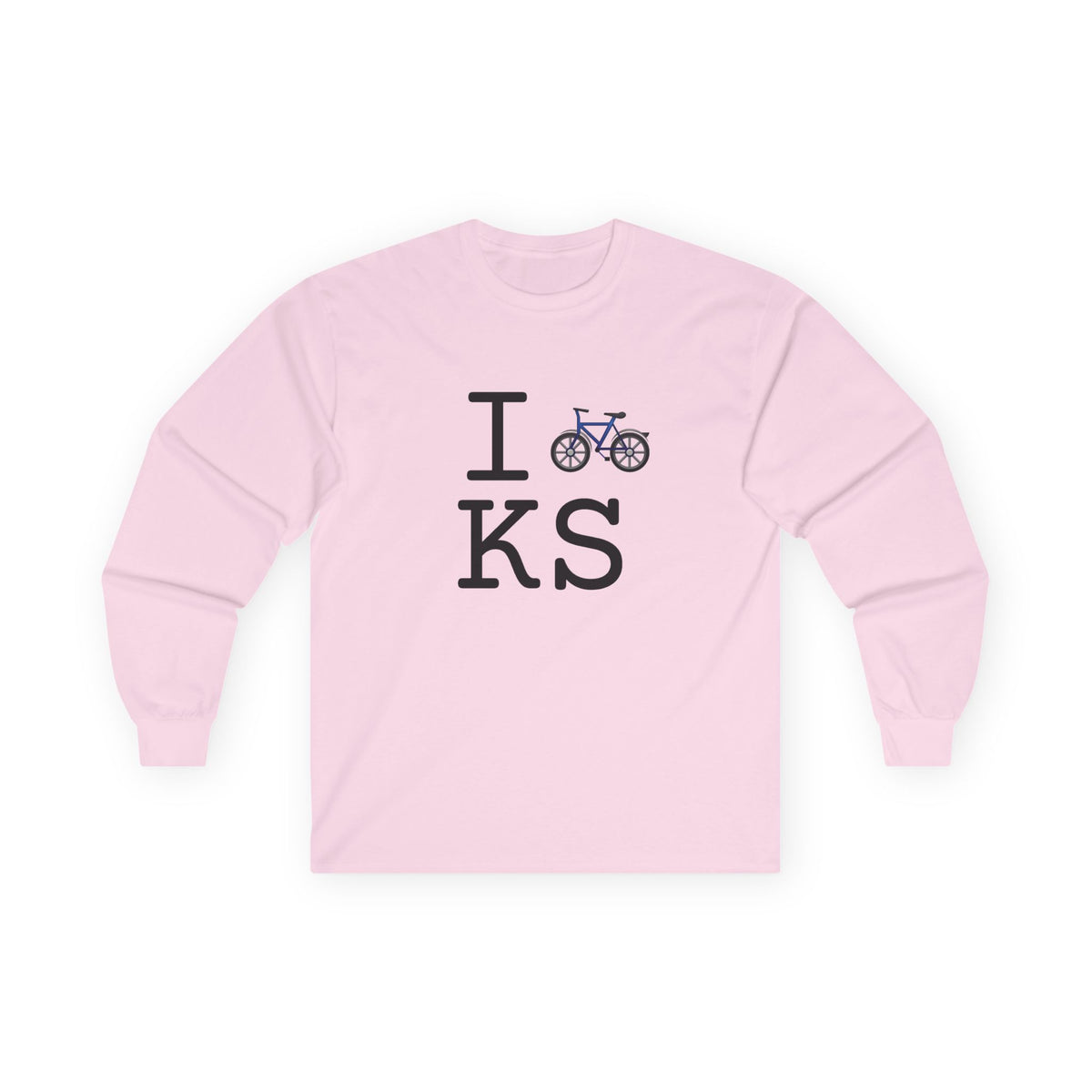 "I Bicycle Kansas" Long Sleeve Shirt