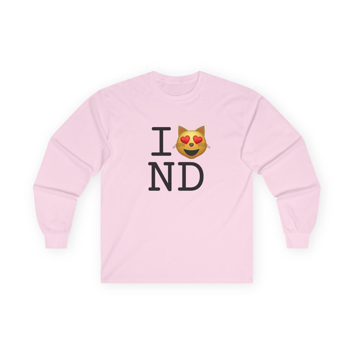 "I'm a Cat that Loves North Dakota" Long Sleeve Shirt