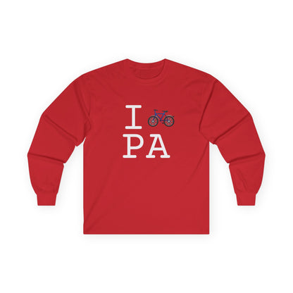 "I Bicycle Pennsylvania" Long Sleeve Shirt