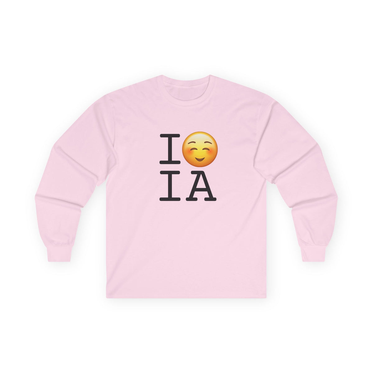 "I Blush at Iowa" Long Sleeve Shirt