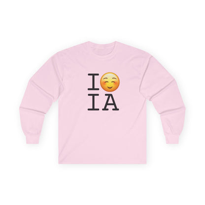 "I Blush at Iowa" Long Sleeve Shirt
