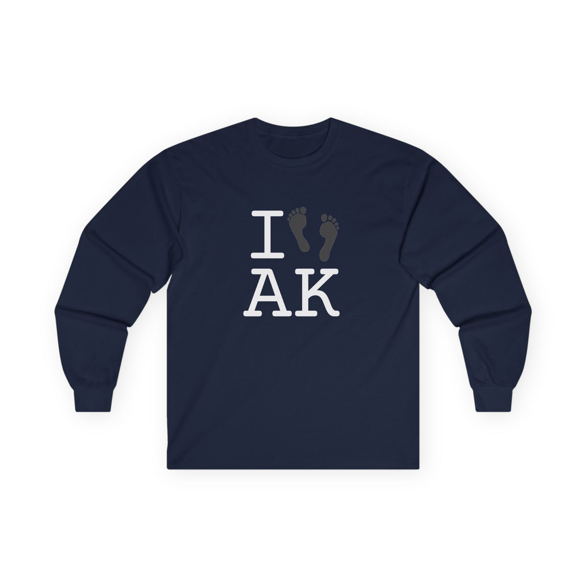 "I leave Footsteps in Alaska" Long Sleeve Shirt