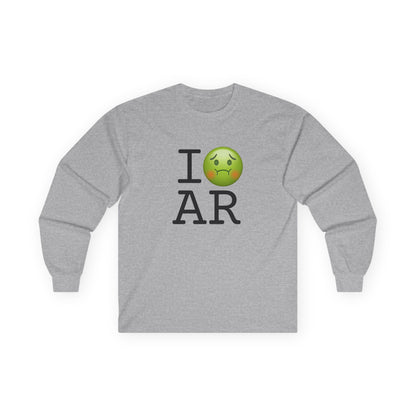 "I'm Nauseous about Arkansas" Long Sleeve Shirt