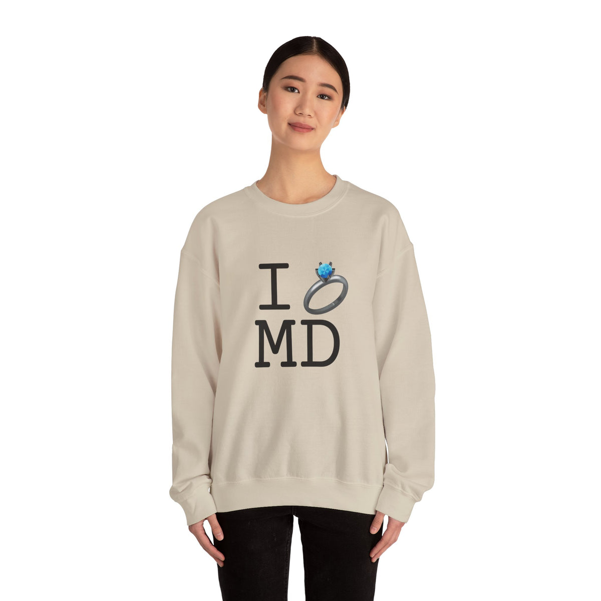 "I'm Married to (Diamond Ring) Maryland" Sweatshirt