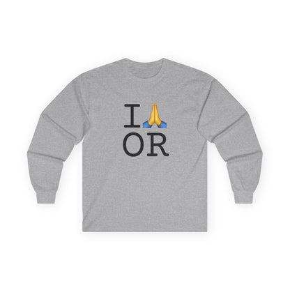 "I Pray for Oregon" Long Sleeve Shirt