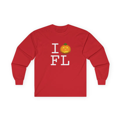 "I Jack-O-Lantern (Pumpkin) Florida" Long Sleeve Shirt