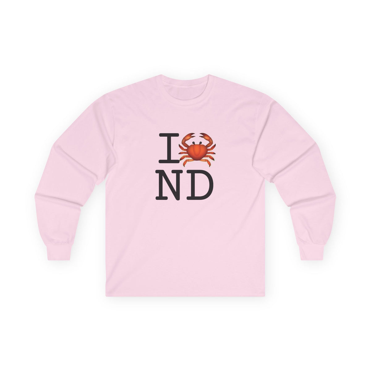 "I Crab North Dakota" Long Sleeve Shirt