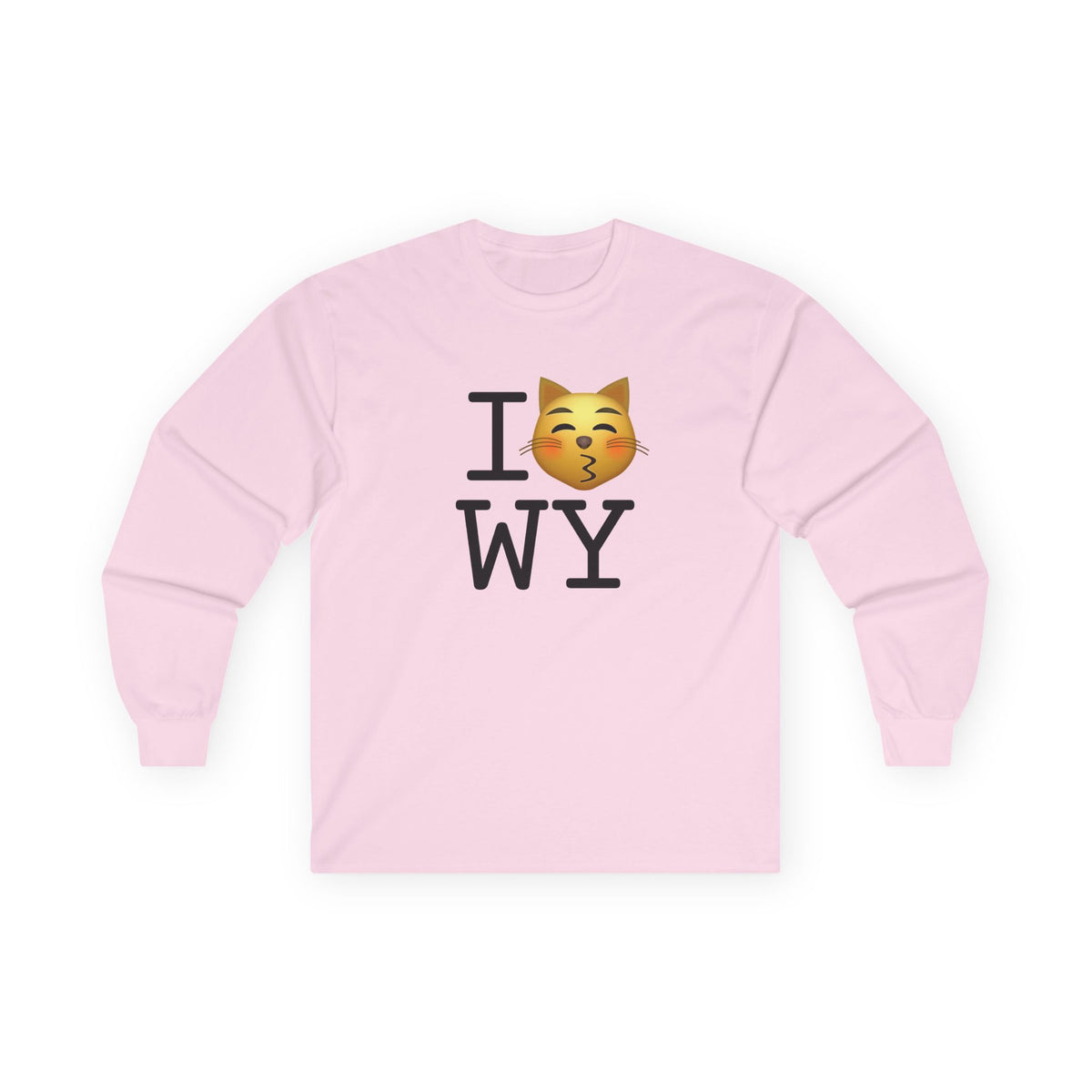 "I'm a Kissing Cat toward Wyoming" Long Sleeve Shirt