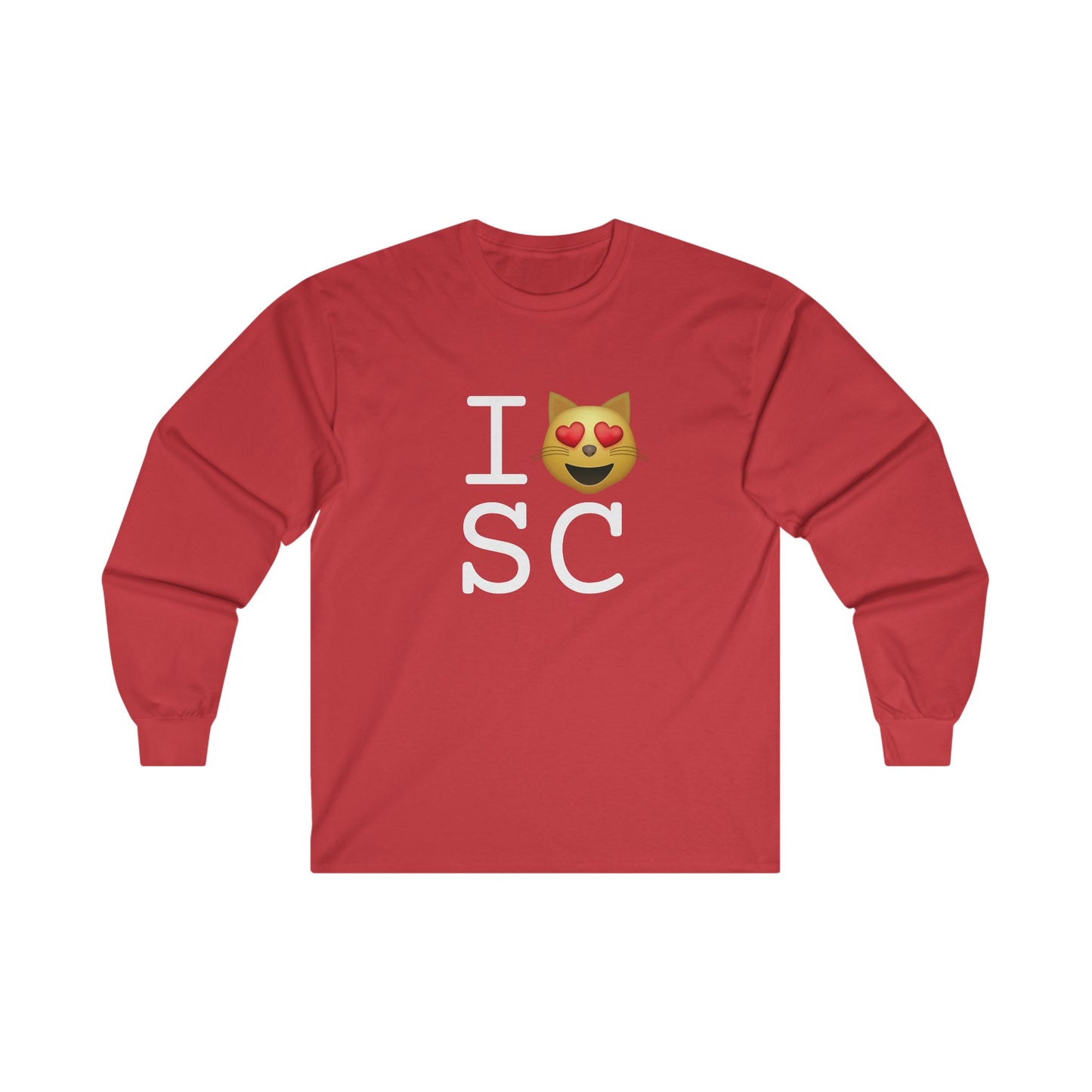 "I'm a Cat that Loves South Carolina" Long Sleeve Shirt