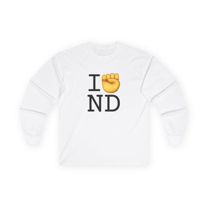 "I Raise my Fist with North Dakota" Long Sleeve Shirt