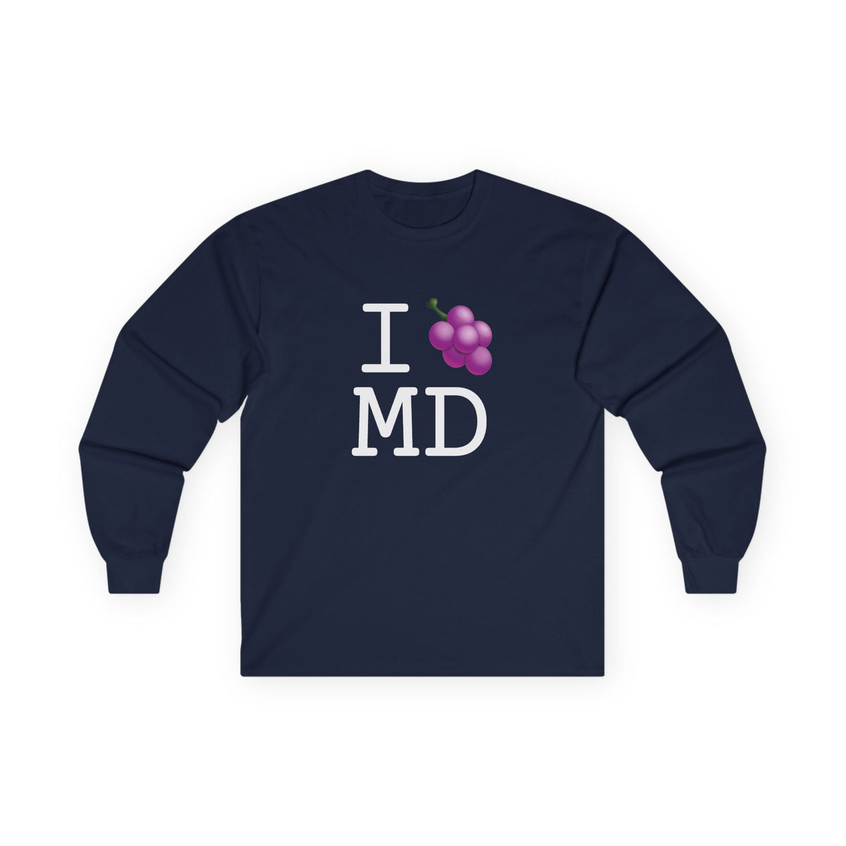 "I Grape Maryland" Long Sleeve Shirt