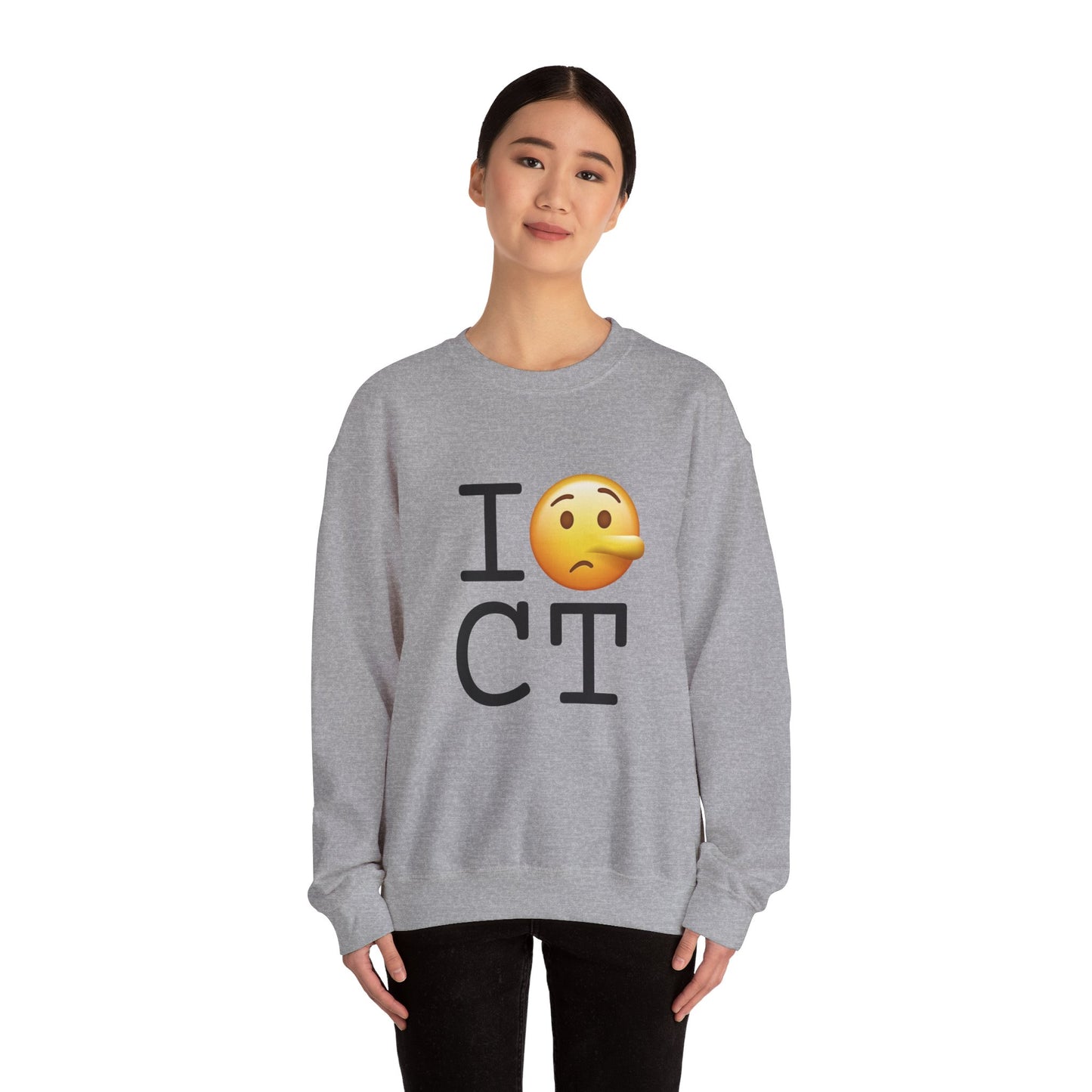 "I Lie about Connecticut" Sweatshirt