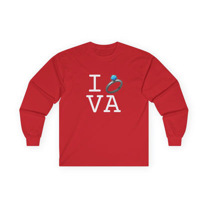 "I'm Married to (Diamond Ring) Virginia" Long Sleeve Shirt