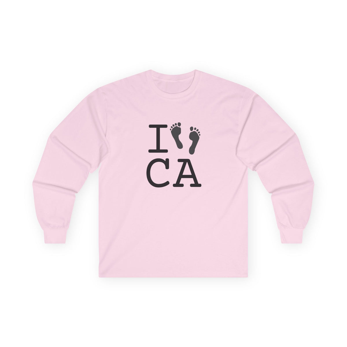 "I leave Footsteps in California" Long Sleeve Shirt