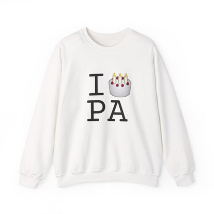 "I Birthday Cake Pennsylvania" Sweatshirt