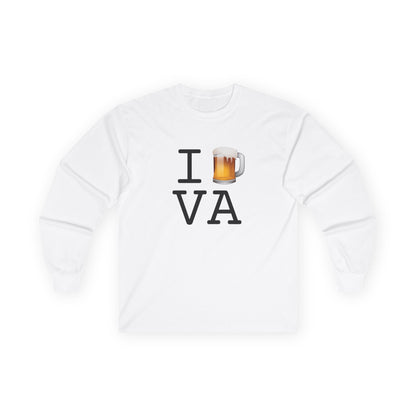 "I Beer Virginia" Long Sleeve Shirt