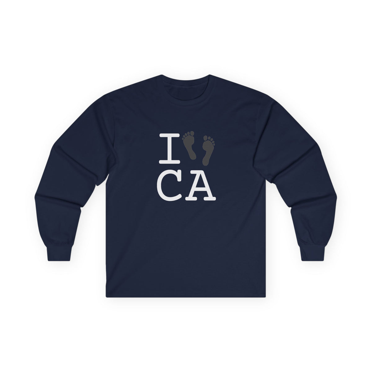 "I leave Footsteps in California" Long Sleeve Shirt