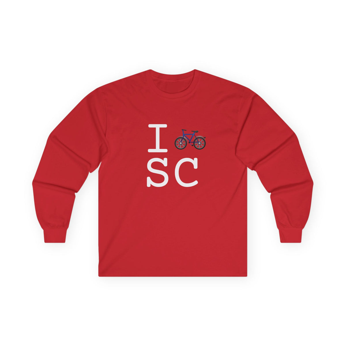 "I Bicycle South Carolina" Long Sleeve Shirt