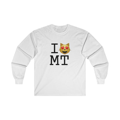 "I'm a Cat that Loves Montana" Long Sleeve Shirt