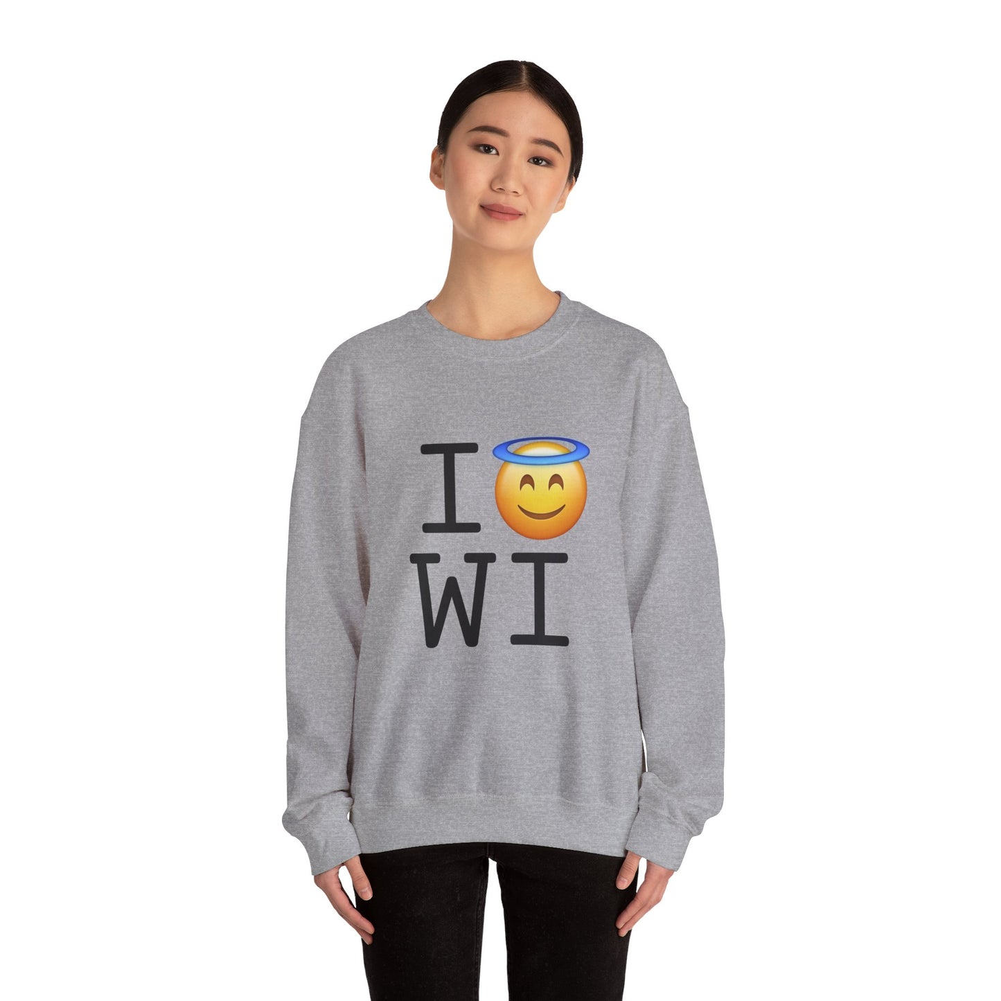 "I'm an Angel in Wisconsin" Sweatshirt