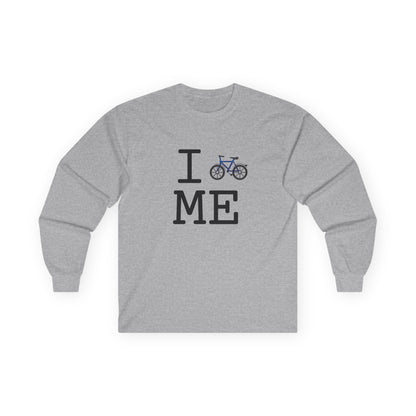 "I Bicycle Maine" Long Sleeve Shirt