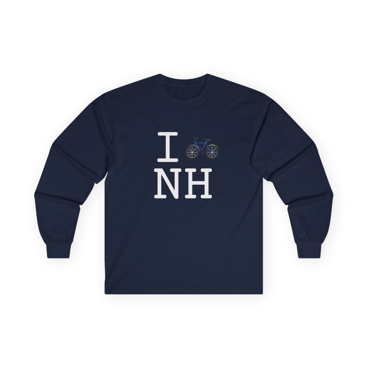 "I Bicycle New Hampshire" Long Sleeve Shirt