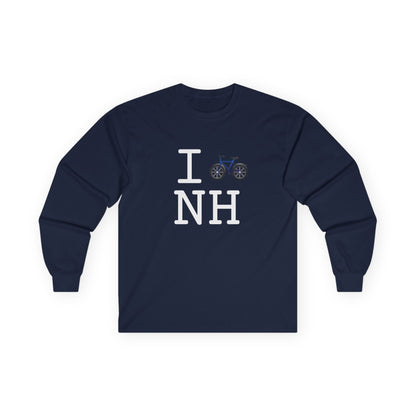"I Bicycle New Hampshire" Long Sleeve Shirt