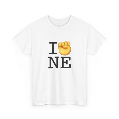 "I Raise my Fist with Nebraska" Tee
