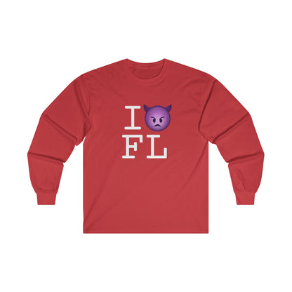 "I'm an Angry Devil about Florida" Long Sleeve Shirt