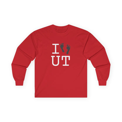 "I leave Footsteps in Utah" Long Sleeve Shirt