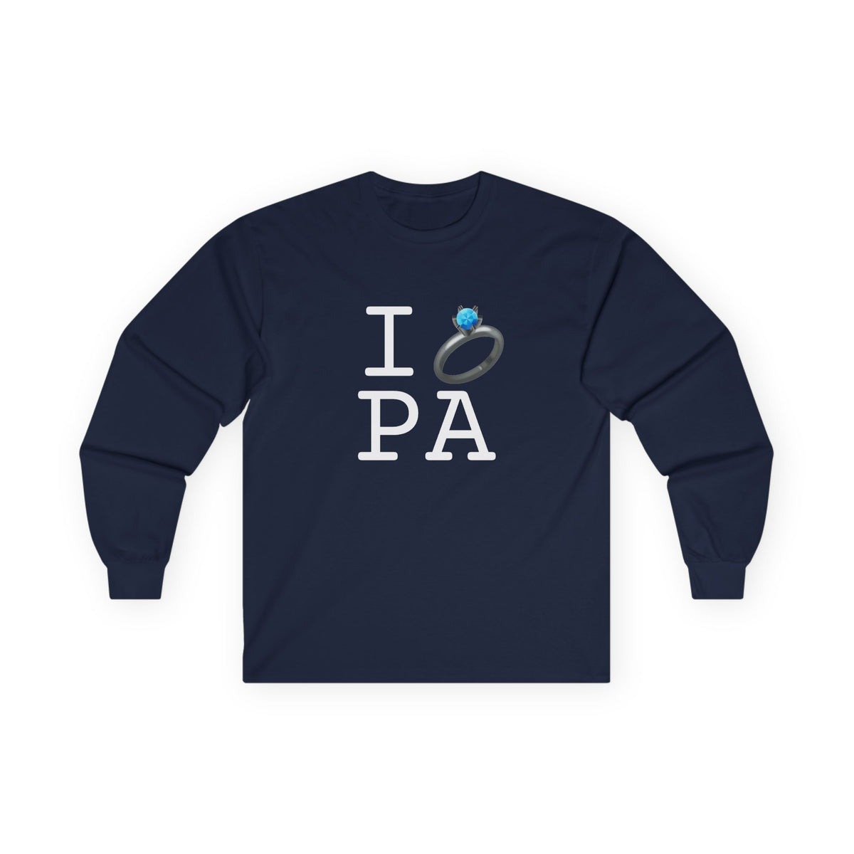 "I'm Married to (Diamond Ring) Pennsylvania" Long Sleeve Shirt