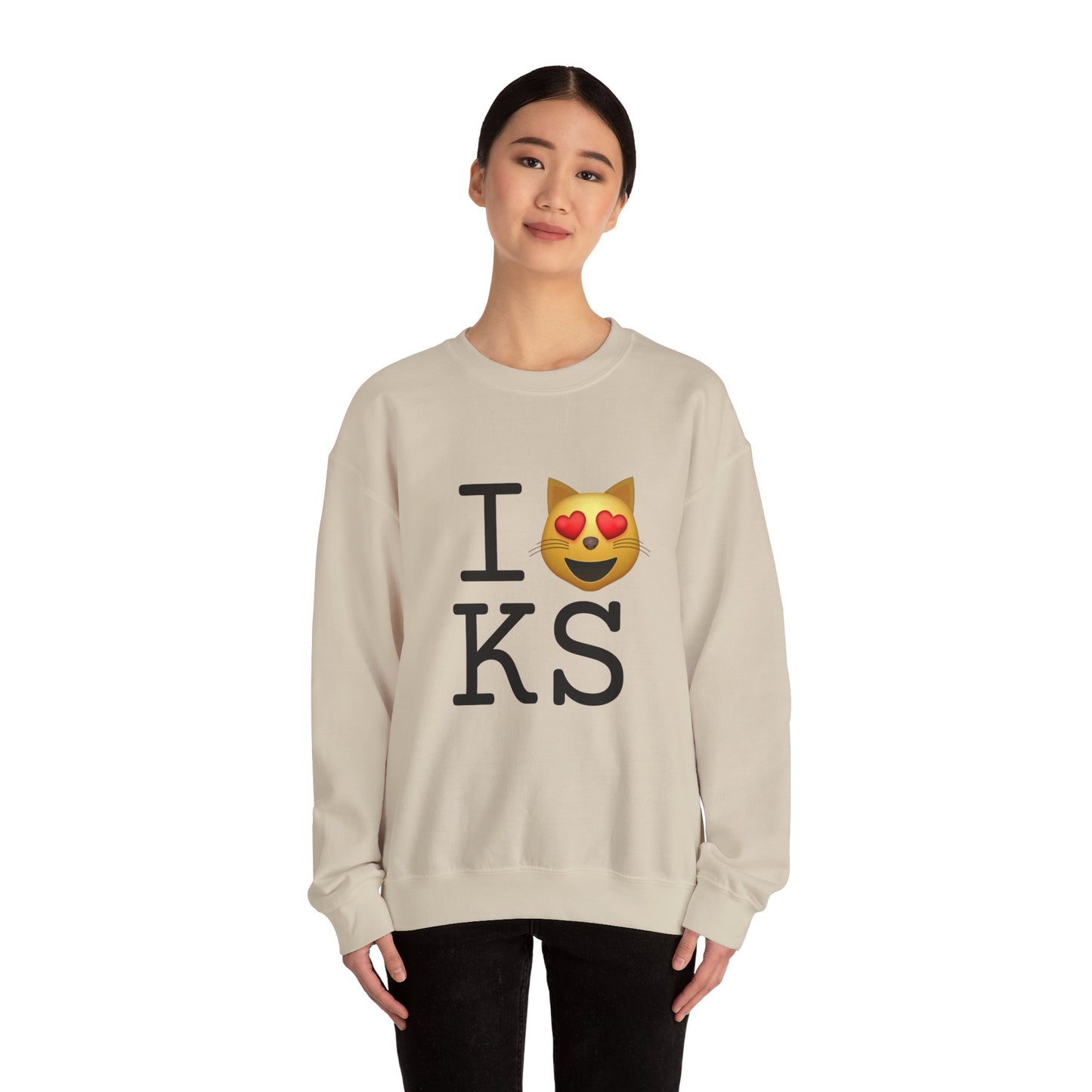 "I'm a Cat that Loves Kansas" Sweatshirt