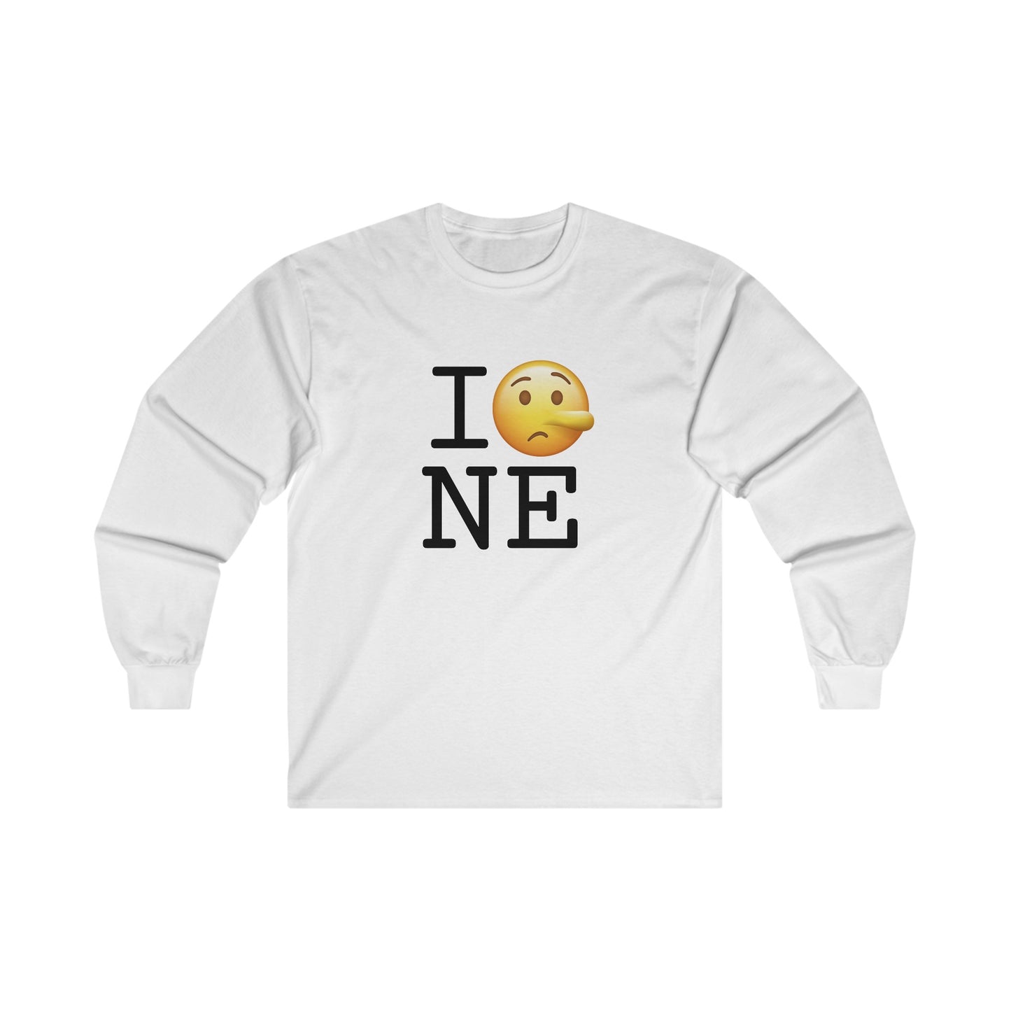 "I Lie about Nebraska" Long Sleeve Shirt