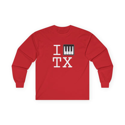 "I Piano Texas" Long Sleeve Shirt
