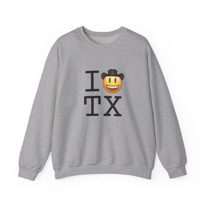 "I'm a Cowboy or Cowgirl in Texas" Sweatshirt