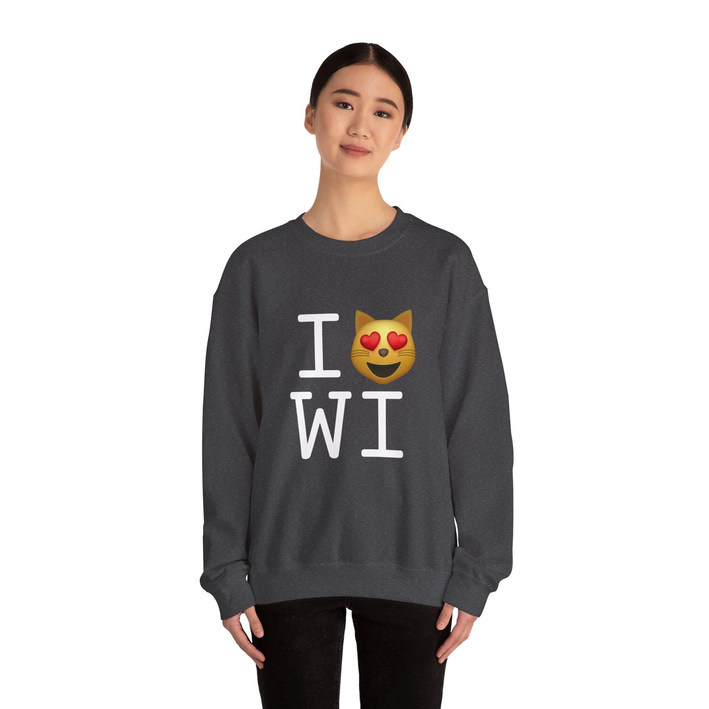 "I'm a Cat that Loves Wisconsin" Sweatshirt