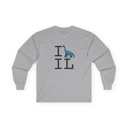 "I'm a Dinosaur in Illinois" Long Sleeve Shirt