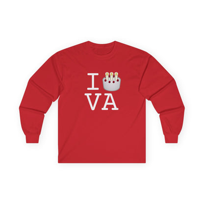 "I Birthday Cake Virginia" Long Sleeve Shirt