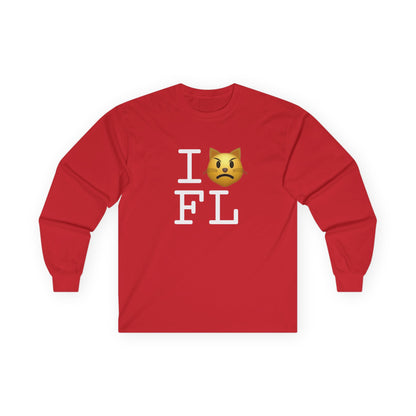 "I'm a Pouting Cat about Florida" Long Sleeve Shirt